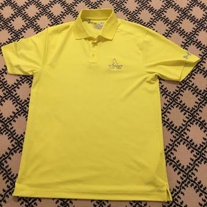 Neon yellow Under Amour collared shirt